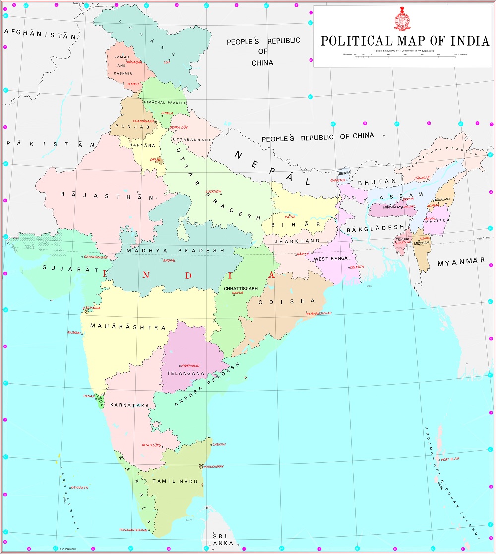 South Korea To India Map Embassy Of India, Seoul, Republic Of Korea : Map Of India