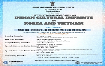 [Notice] International Symposium on Indian Cultural Imprints in Korea and Vietnam (국제 심포지움) 행사 안내