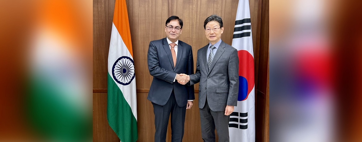 Ambassador Amit Kumar met Mr. Maengho Shin, Head of UNIDO ITPO Korea