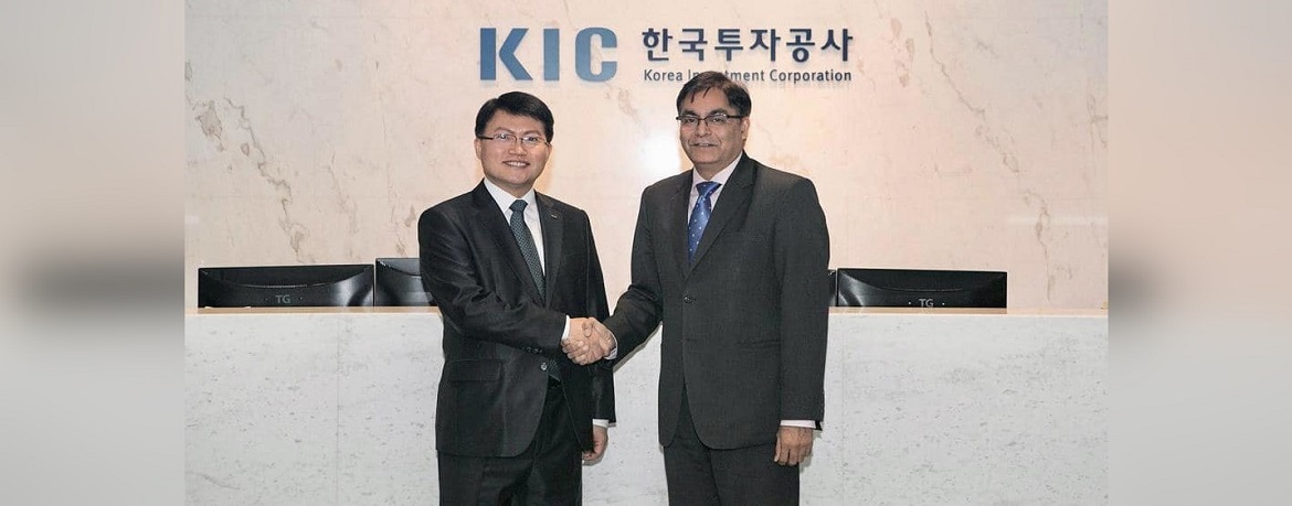 Ambassador Amit Kumar met Mr. Kim Seoung-Ho, Chairman & CEO, Korea Investment Corporation