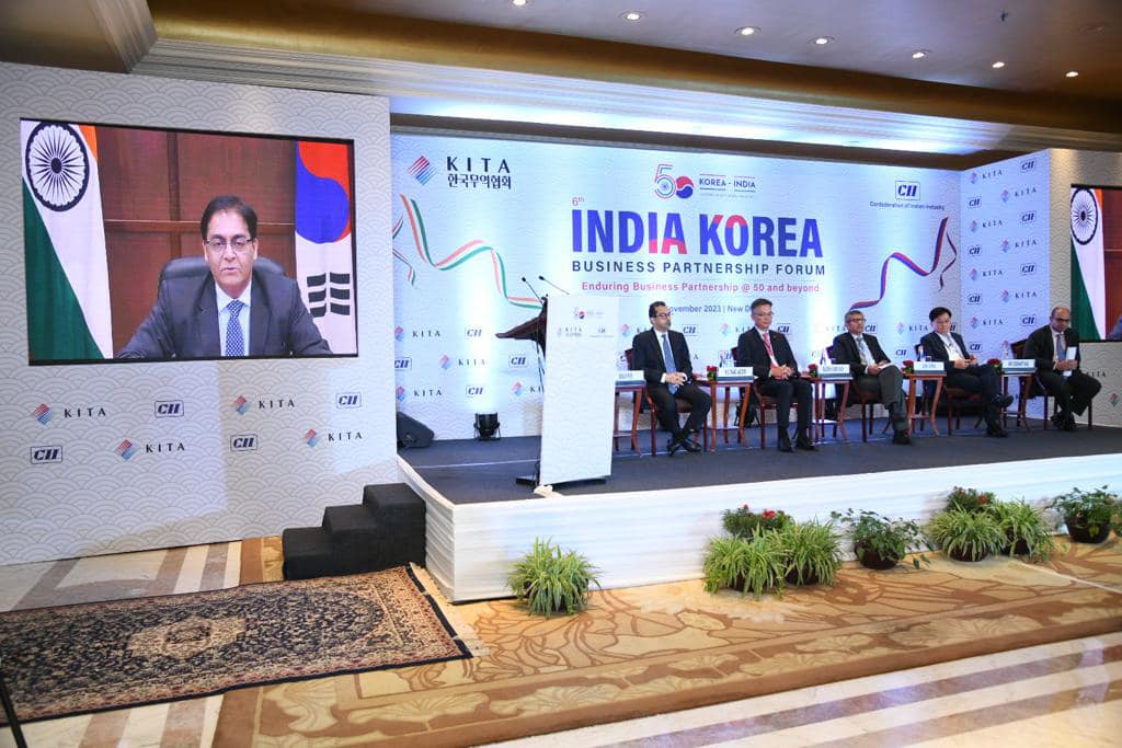 Amb Amit Kumar addressed the ‘6th India-Korea Business Partnership Forum’ held in New Delhi