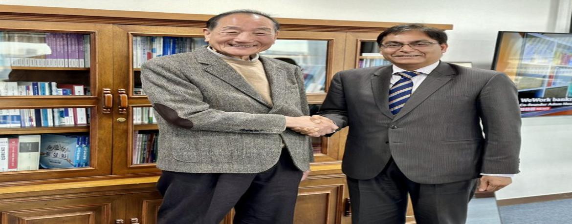 Amb Amit Kumar met Chairman Kim Hyo-jae, Korea Press Foundation